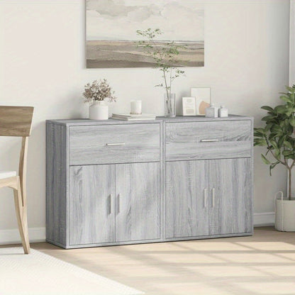 Dressoir – Sideboard – Opbergkast – Ladekast – Kastenmeubel – Grijs Sonoma-Eiken – Duurzaam Houtmateriaal – 60x31x70 cm