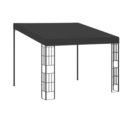 Tuinhuisje – Tuinschuur – Buitenverblijf – Pergola – Tuinkamer – Wandpaviljoen 3x3m Antraciet – Weerbestendig Materiaal – Duurzame Zonwering