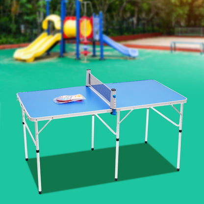 Tafeltennistafel – Pingpongtafel – Opvouwbare Tafel – Indoor Tafel – Outdoor Tafel – Draagbaar & Compact – MDF Blad & Aluminium Frame