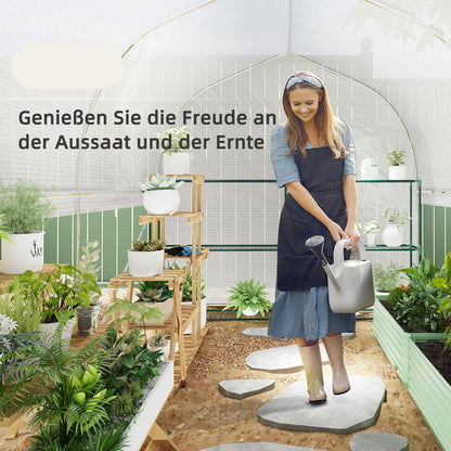 Heavy Duty Kas – Plantenkas – Serre – Tuinkas – Buitenkas – Metalen Frame – Rolluik Zijwanden – Weerbestendig – Ruime Indeling