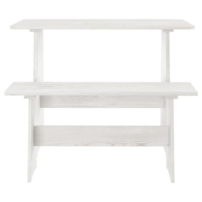 Eettafel – Houten Tafel – Grenen Tafel – Eetkamertafel – Keukentafel – Massief Grenenhout – Compact Formaat – Witte Kleur
