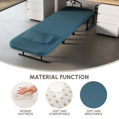 Convertible Sofa Bed – Slaapbank – 2-Zitsbank – Loungesofa – Bedbank – Blauw – Memory Foam – Ruimtebesparend Ontwerp