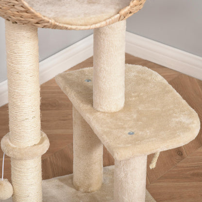 Kattenkrabpaal – Krabpaal – Krabmeubel – Kattenpaal – Kattenbed – Compact 100 cm – Duurzaam Sisalmateriaal