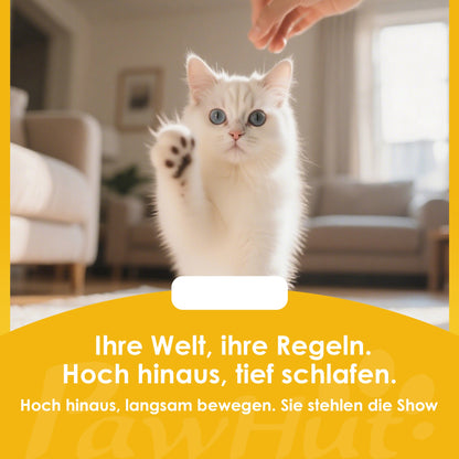 Kattenkrabpaal – Krabpaal – Kattenpaal – Krabmeubel – Kattenmeubel – 79 cm Hoog Met Sisaltouw – Drie Verdiepingen Met Kattenhol Khaki Bruin