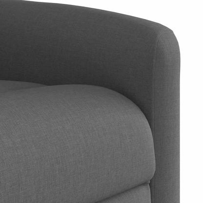 Massagestoel Verstelbaar – Relaxstoel – Luxe Massagestoel – Stoffen Stoel – Donkergrijs – 6-Punts Vibratiemassage – Handmatig Verstelbaar Tot 135°