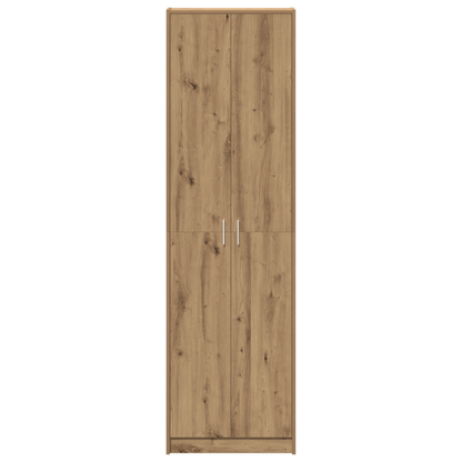 Kledingkast – Opbergkast – Kledingopberger – Garderobekast – Eikenhout – Compact 55x25x189 cm – Duurzaam Multiplex