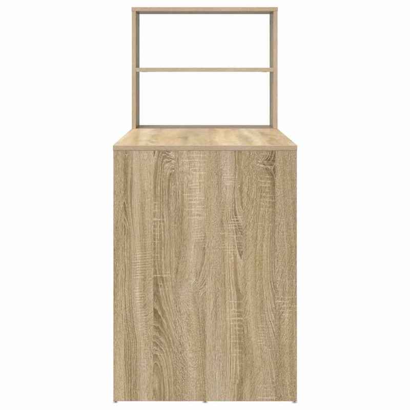 Bureau – Bureautafel – Computertafel – Schrijftafel – Werkplek – Sonoma Eiken – Compacte Afmetingen 113x54x120 cm