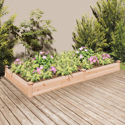 Easy to assemble Raised bed garden liner 240x120x25cm solid wood fir modern and simple backyard high-quality flower box kit