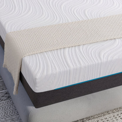 18/20cm 160x200cm Memory Foam Mattress | Soft Comfortable Fabric Medium Softness for Optimal Body Support & Comfortable Sleep, Polyester Cover, Hybrid Construction, Euro Top, Pocketed Coil, Twirest Brand