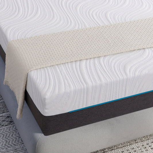 18/20cm 160x200cm Memory Foam Mattress | Soft Comfortable Fabric Medium Softness for Optimal Body Support & Comfortable Sleep, Polyester Cover, Hybrid Construction, Euro Top, Pocketed Coil, Twirest Brand