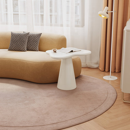 Bijzettafel – Sidetable – Nachtkastje – Koffietafel – Banktafel – Onregelmatig Design – Ruimtebesparend & Stabiele Pedestalvoet – Hoogwaardig Hout & Eenvoudige Montage