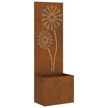 Rustieke Bloempot – Tuinpot – Plantenbak – Buitenbak – Tuinbak – Roestkleurig – Weerbestendig Staal – Stabiele Constructie 50x140 cm