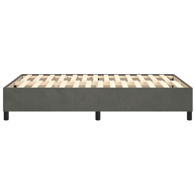 Modern Minimalist Bed Frame - Heavy-Duty Platform Bed with Easy Assembly, No Box Spring Needed, Sturdy Wooden Construction - Mattress-Friendly Design for All Seasons - Ideal for Small Spaces & Contemporary Bedrooms - Grigio S
