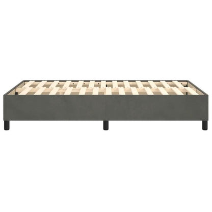 Modern Minimalist Bed Frame - Heavy-Duty Platform Bed with Easy Assembly, No Box Spring Needed, Sturdy Wooden Construction - Mattress-Friendly Design for All Seasons - Ideal for Small Spaces & Contemporary Bedrooms - Grigio S