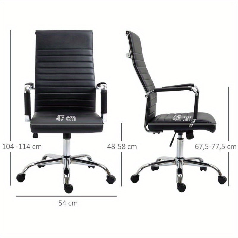 Ergonomische Bureaustoel – Bureaustoel – Kantoorstoel – Werkstoel – Stoel – Metalen Frame – Verstelbare Hoogte & Rugleuning – Memory Foam – Gemakkelijk Schoon Te Maken