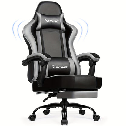 Gamingstoel – Gamestoel – Gaming Chair – Game Stoel – Bureaustoel – Ergonomisch – Verstelbare Lendensteun – Voetsteun – Draaibaar – Max. 150 kg