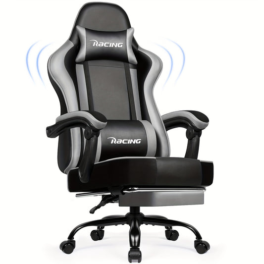 Gamingstoel – Gamestoel – Gaming Chair – Game Stoel – Bureaustoel – Ergonomisch – Verstelbare Lendensteun – Voetsteun – Draaibaar – Max. 150 kg
