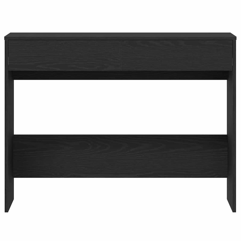 Bureau – Computertafel – Schrijftafel – Werkbureau – Kantoormeubel – Zwart Eiken – Spaanplaat – Ruime Werkplek 101x50x76,5 cm – Handige Opbergruimte