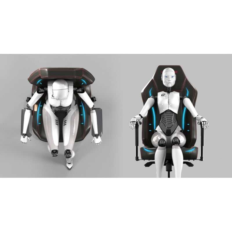 360° Draaibare Kantoor-Gamingstoel – Sapphire Blue Edition – Verstelbare Hoogte en Ergonomisch Design