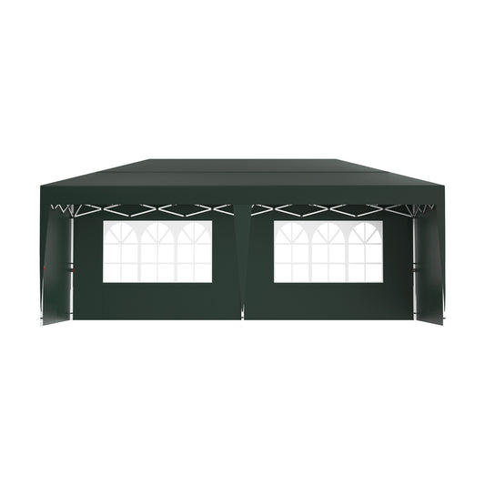 Partytent – Tuinpaviljoen – Gazebo – Feesttent – Overkapping – 3x6 Meter – Waterdicht Oxford Doek – Verstelbare Hoogte - Groen