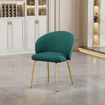 Groene Eetkamerstoelen – Stoelen – Armleuningstoelen – Keukenstoelen – Woonkamerstoelen – Comfortabele Zitting – Gouden Poten