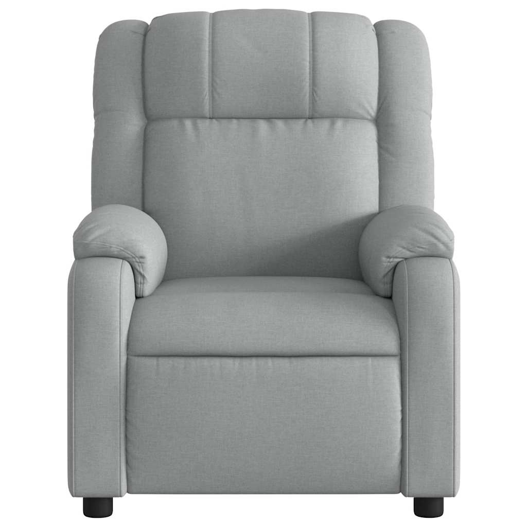 Massagestoel – Relaxstoel – Massagefauteuil – Elektrische Stoel – Ontspanningsstoel – Elektrisch Verstelbaar – 6 Massagepunten – Lichtgrijs
