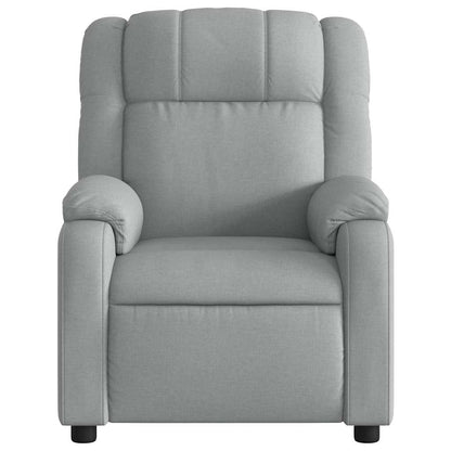 Massagestoel – Relaxstoel – Massagefauteuil – Elektrische Stoel – Ontspanningsstoel – Elektrisch Verstelbaar – 6 Massagepunten – Lichtgrijs