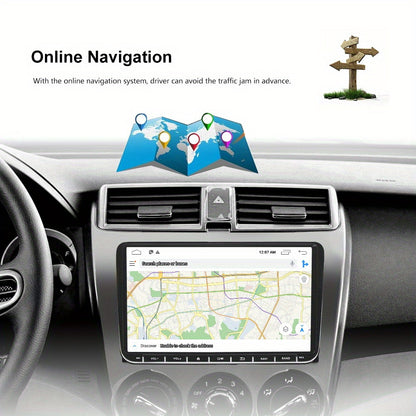 Android 15 Autorradio – Car Multimedia Systeem – Navigatie Unit – Inbouwradio – Android Car Stereo – Draadloos Carplay – 7 Inch Touchscreen – Achteruitrijcamera Inclusief