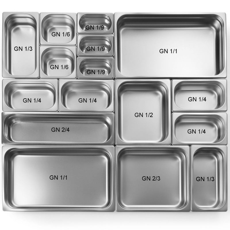 GN 2/1 Stainless Steel Container Profi Line, Height 200 mm - Hendi 801109