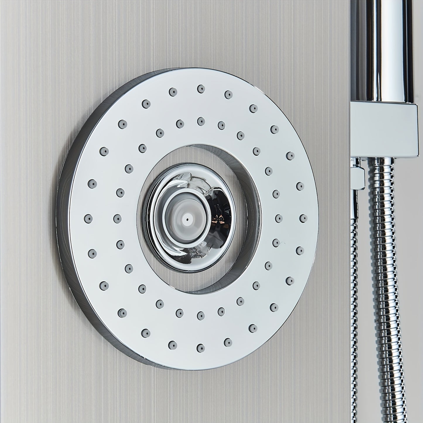 Doucheset – Regenpaneel – Douchekolom – Douchepaneel – Regendouche – 5 Functies – RVS Geborsteld Chroom