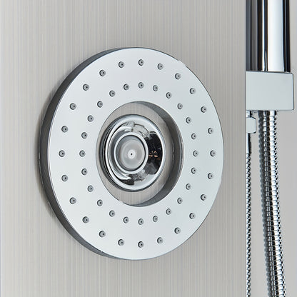 Doucheset – Regenpaneel – Douchekolom – Douchepaneel – Regendouche – 5 Functies – RVS Geborsteld Chroom