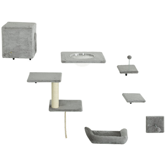 Tuinpaviljoen – Partytent – Tuinkamer – Tuinkap – Buitenpaviljoen – Grijs – 2,94 x 2,94 m – Weerbestendig Metaal & Waterafstotend Polyester