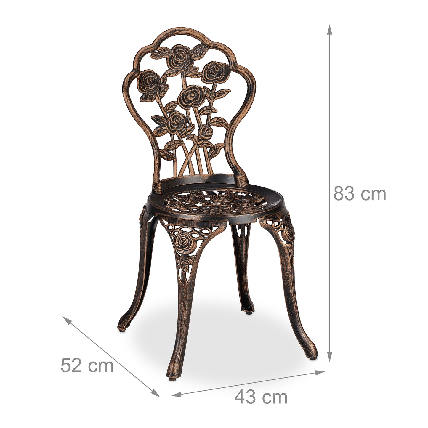 3-delige Tuinset – Bistroset – Buitenmeubelen – Balkonset – Terrasmeubel – Compact Formaat – Weerbestendig Aluminium