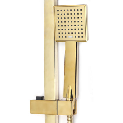 Wall Mounted Shower Set, Golden Shower Set, Wall Mounted Shower Fixtures