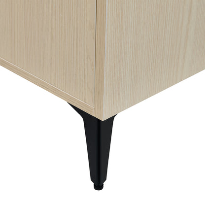 Modern Shoe Cabinet with Double Doors & Single Drawer - Adjustable Shelves, Space-Saving Storage for Hallway, Living Room, Bedroom - Lightweight Metal Construction
