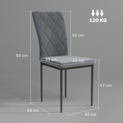 Eetkamerstoel – Stoel – Kuipstoel – Draaistoel – Set van 4 – Velvet Bekleding – Metalen Onderstel – Ergonomische Rugleuning – Zithoogte 47 cm