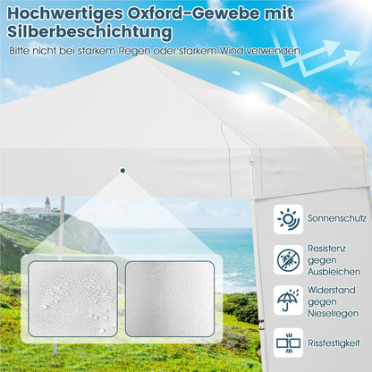 Pop-Up Paviljoen – Vouwtent – Tuinpaviljoen – Partytent – Zonnetent – 3 x 4 Meter – Hoogte Verstelbaar – UV Bescherming 50+