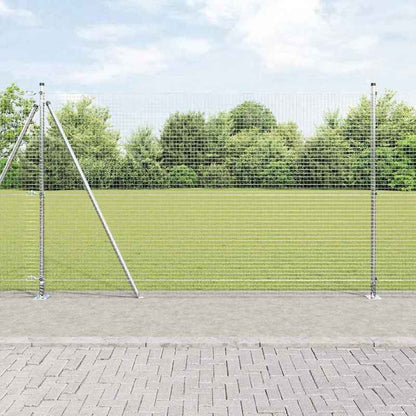 Durable Silver Steel Fence Posts Measuring 1.4 by 10 Meters.