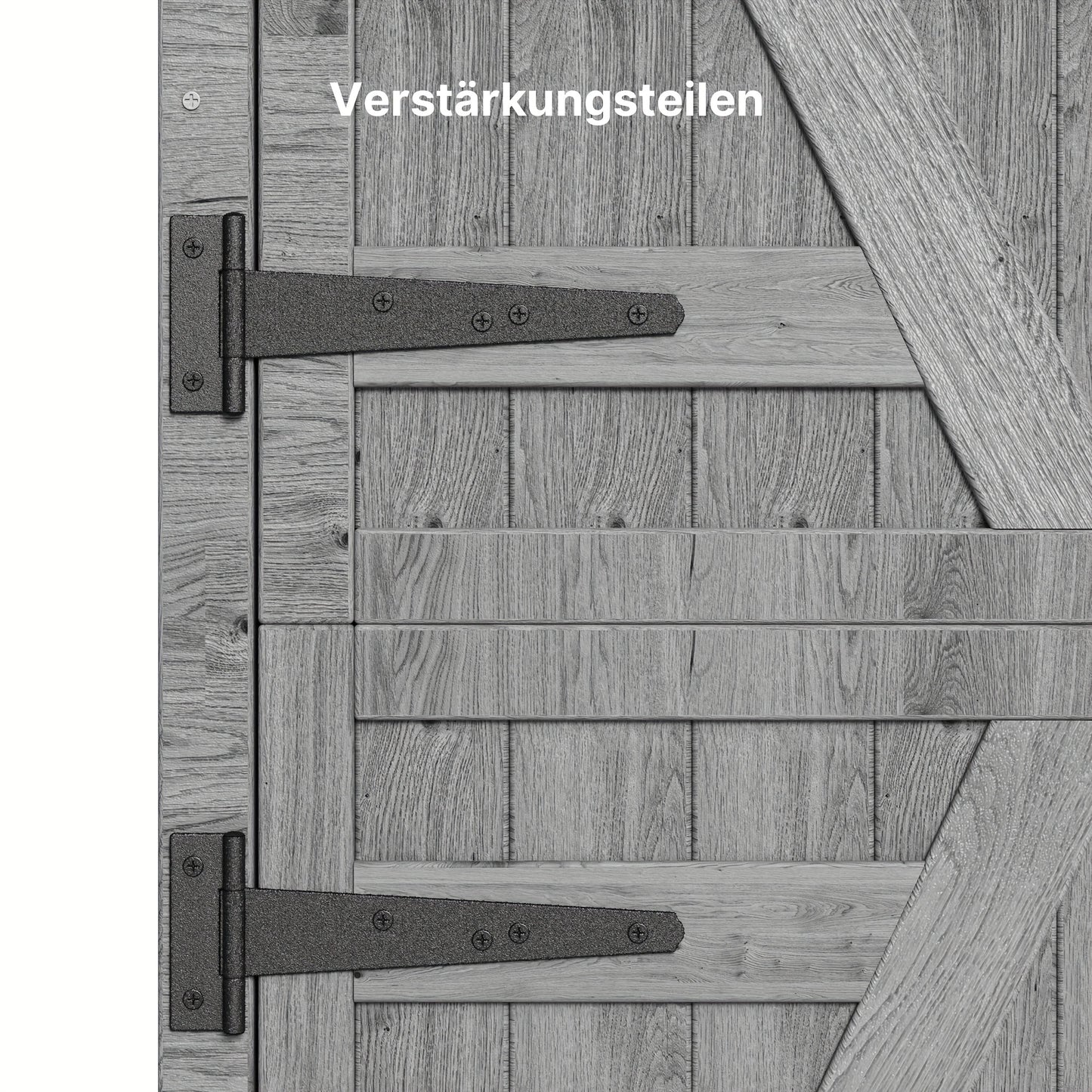 Tuinhuisje – Tuinschuur – Buitenberging – Opslagschuur – Berging – Hout – Dubbele Deuren – Twee Uitneembare Planken