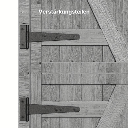 Tuinhuisje – Tuinschuur – Buitenberging – Opslagschuur – Berging – Hout – Dubbele Deuren – Twee Uitneembare Planken