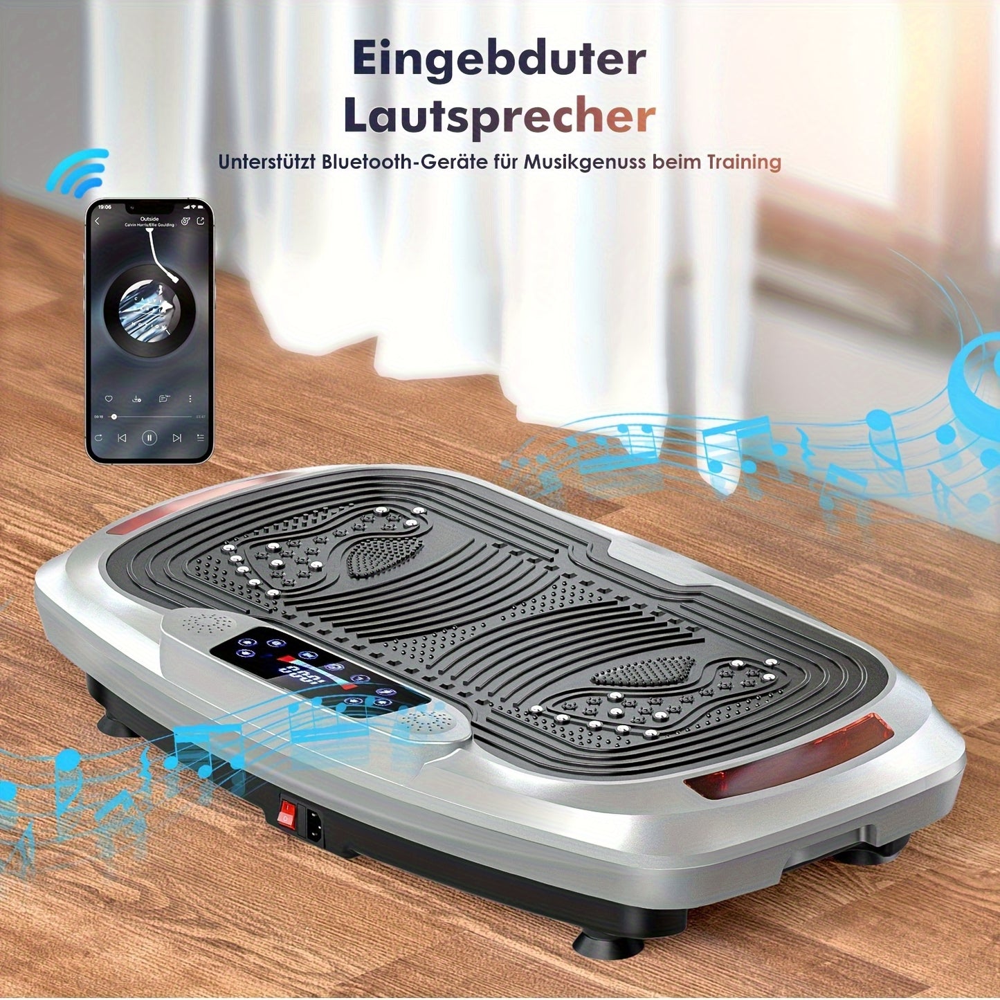 Vibratieplaat – Trilmachine – Balance Board – Fitnessplaat – Trainingsapparaat – 300W Motor – 120 Snelheidsniveaus Touchbediening