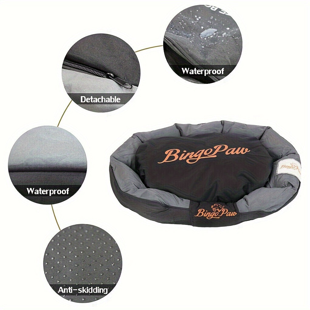 Hondenmand – Hondenkussen – Hondenbed – Dog Sofa – Hondenligbed – Extra Groot – Krasbestendig Oxford – Afneembare Wasbare Hoes – 105x80x22 cm