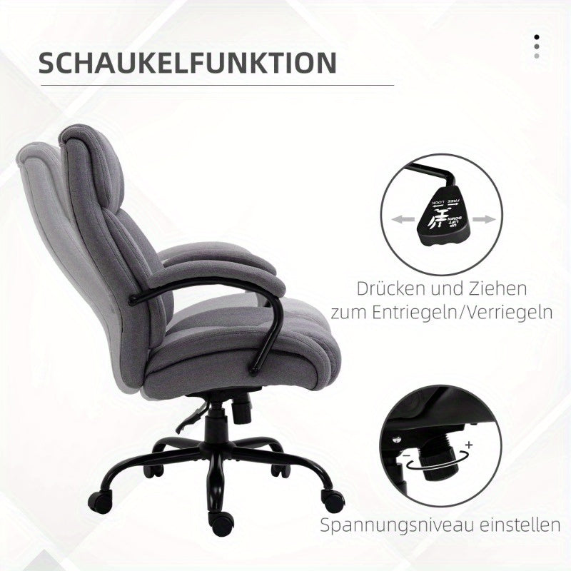 Ergonomische Bureaustoel – Bureaustoel Draaibaar – Kantoorstoel – Gamestoel – Werkstoel – Dikke Padding – Kantelbare Rugleuning