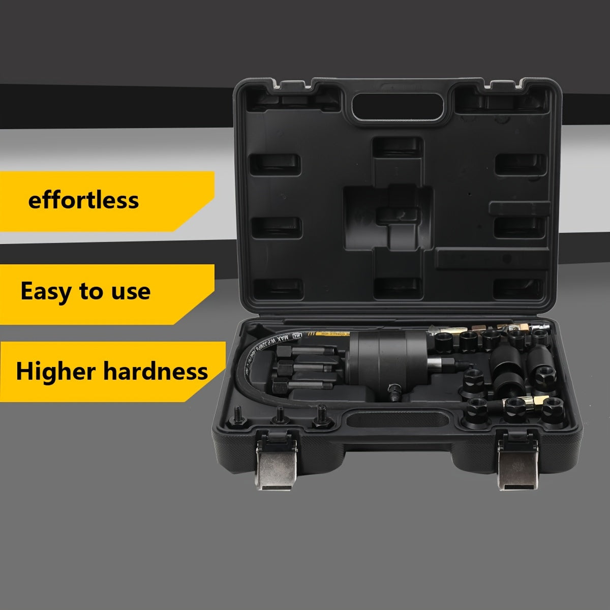 Dieselinjector Trekker – Pneumatische Injector Trekkerset – Injectorverwijderaar – Diesel Injector Verwijderaar – Pneumatische Injector Losser – Zwart – Stalen Constructie – Variabele Luchtdruk 5-8 Bar