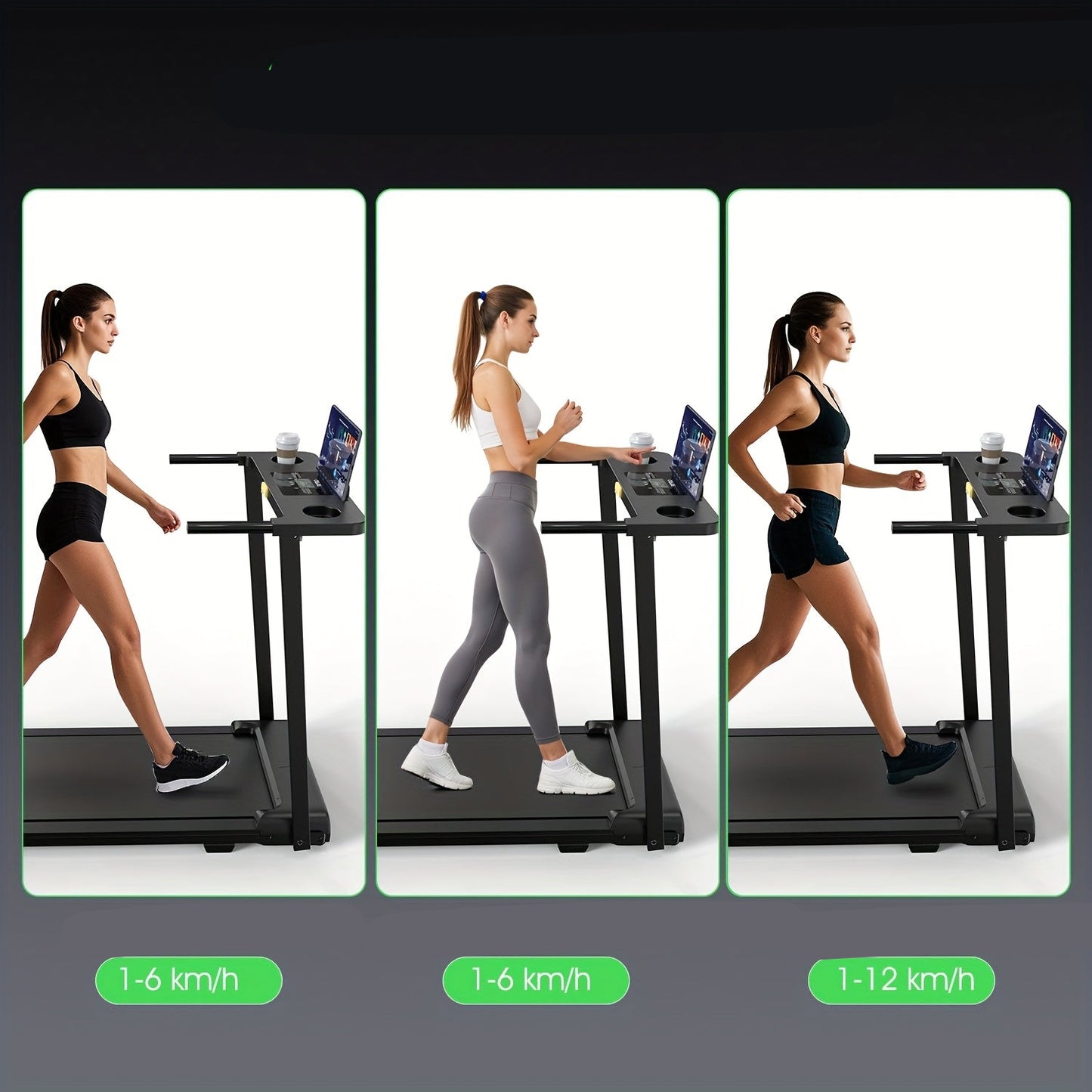Loopband – Treadmill – Hardloopband – Loopmachine – Fitnessapparaat – Opvouwbaar Ontwerp – 12 Km/U Snelheid - QUORE