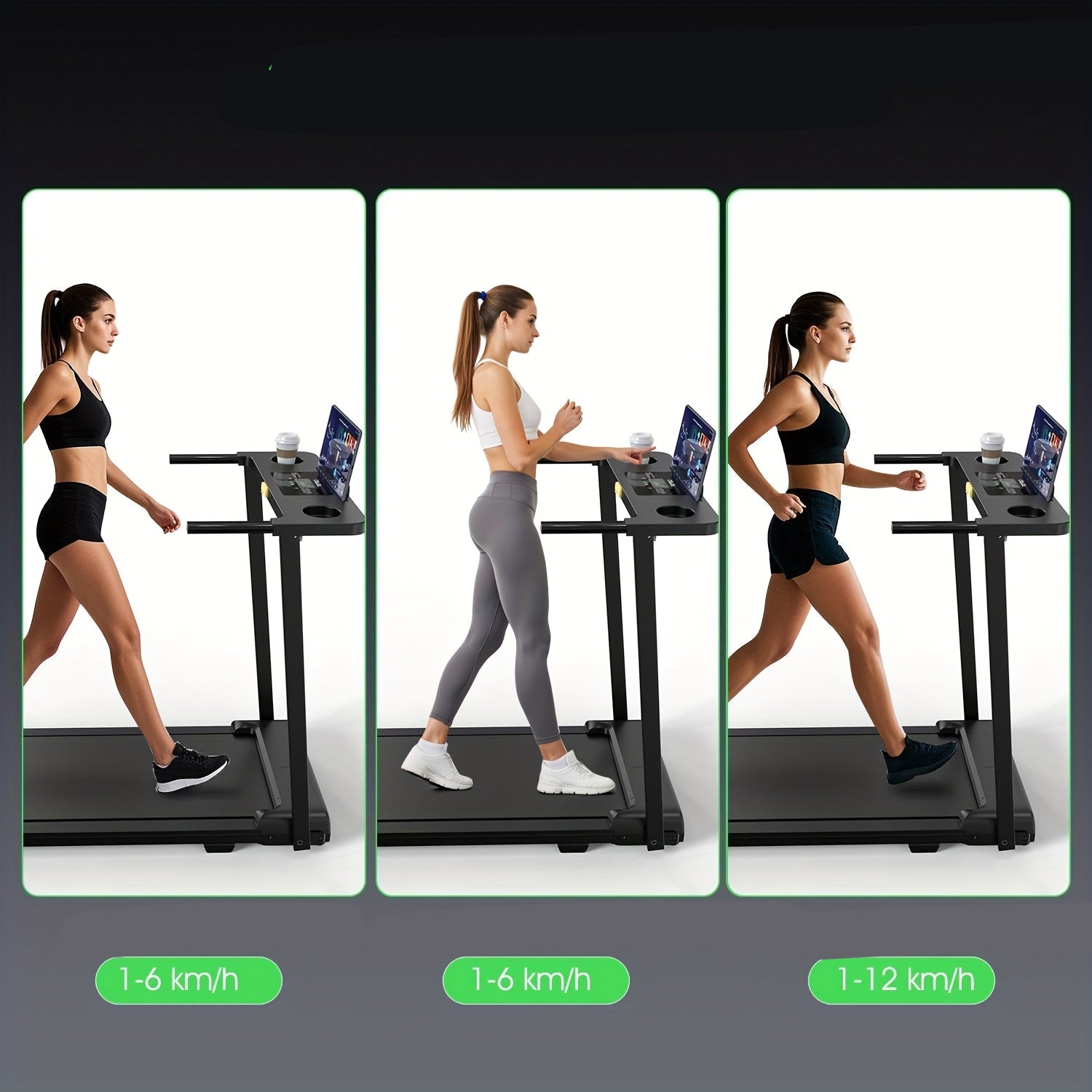 Loopband – Treadmill – Hardloopband – Loopmachine – Fitnessapparaat – Opvouwbaar Ontwerp – 12 Km/U Snelheid - QUORE