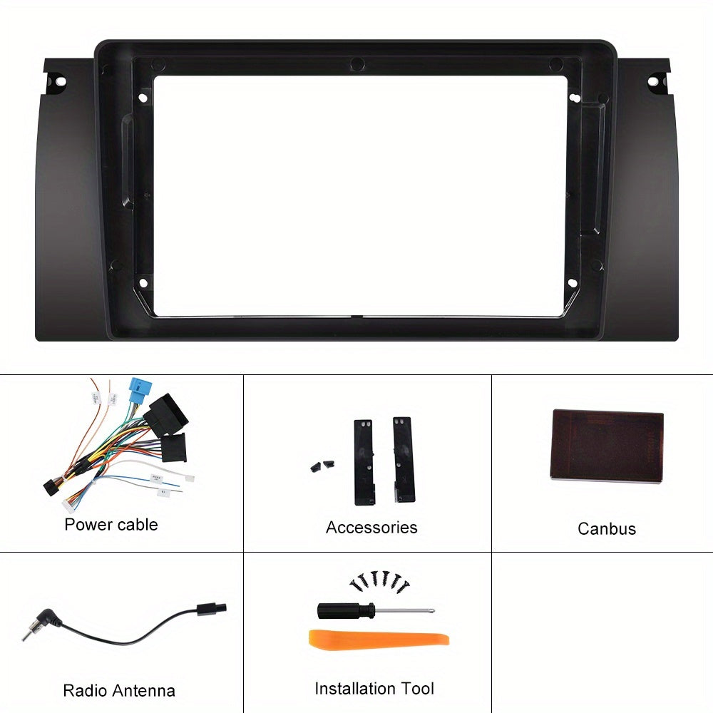 Android Autoradio – Car Multimedia – Navigatiesysteem – Touchscreen Radio – Dubbele Din – 9-Inch 1280P IPs Scherm – Draadloze Carplay En Android Auto – Inclusief Ahd Achteruitrijcamera En Microfoon