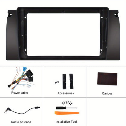 Android Autoradio – Car Multimedia – Navigatiesysteem – Touchscreen Radio – Dubbele Din – 9-Inch 1280P IPs Scherm – Draadloze Carplay En Android Auto – Inclusief Ahd Achteruitrijcamera En Microfoon