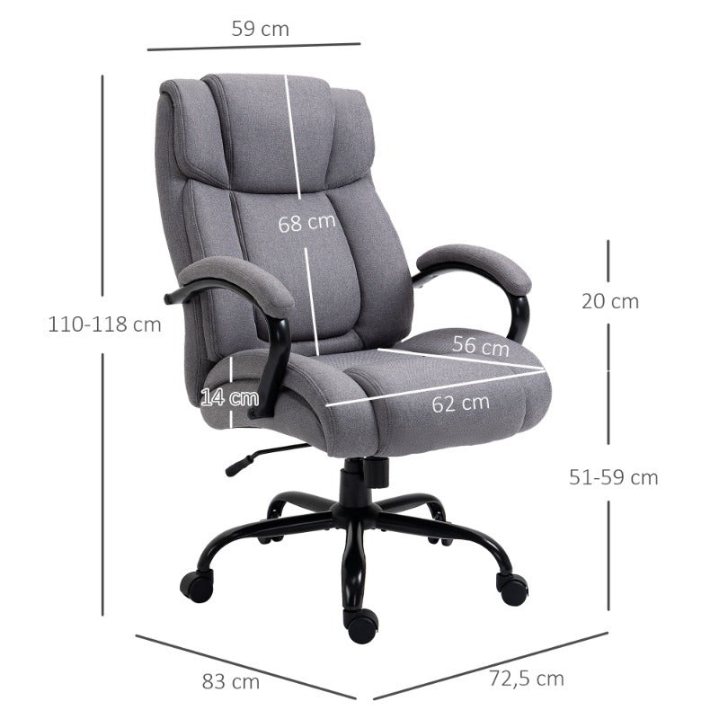 Ergonomische Bureaustoel – Bureaustoel Draaibaar – Kantoorstoel – Gamestoel – Werkstoel – Dikke Padding – Kantelbare Rugleuning