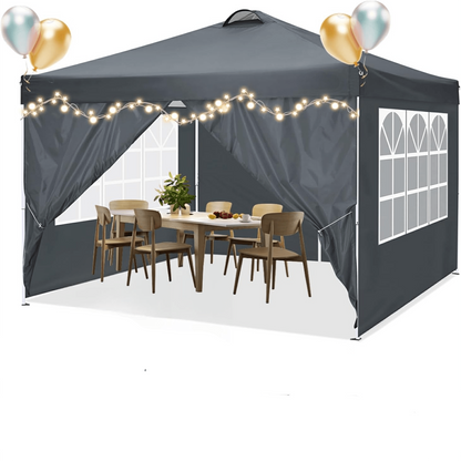 Partytent – Paviljoen – Easy-Up Tent – Vouwtent – Feesttent – 3x3 meter – Aluminium Frame – Verstelbare Hoogte